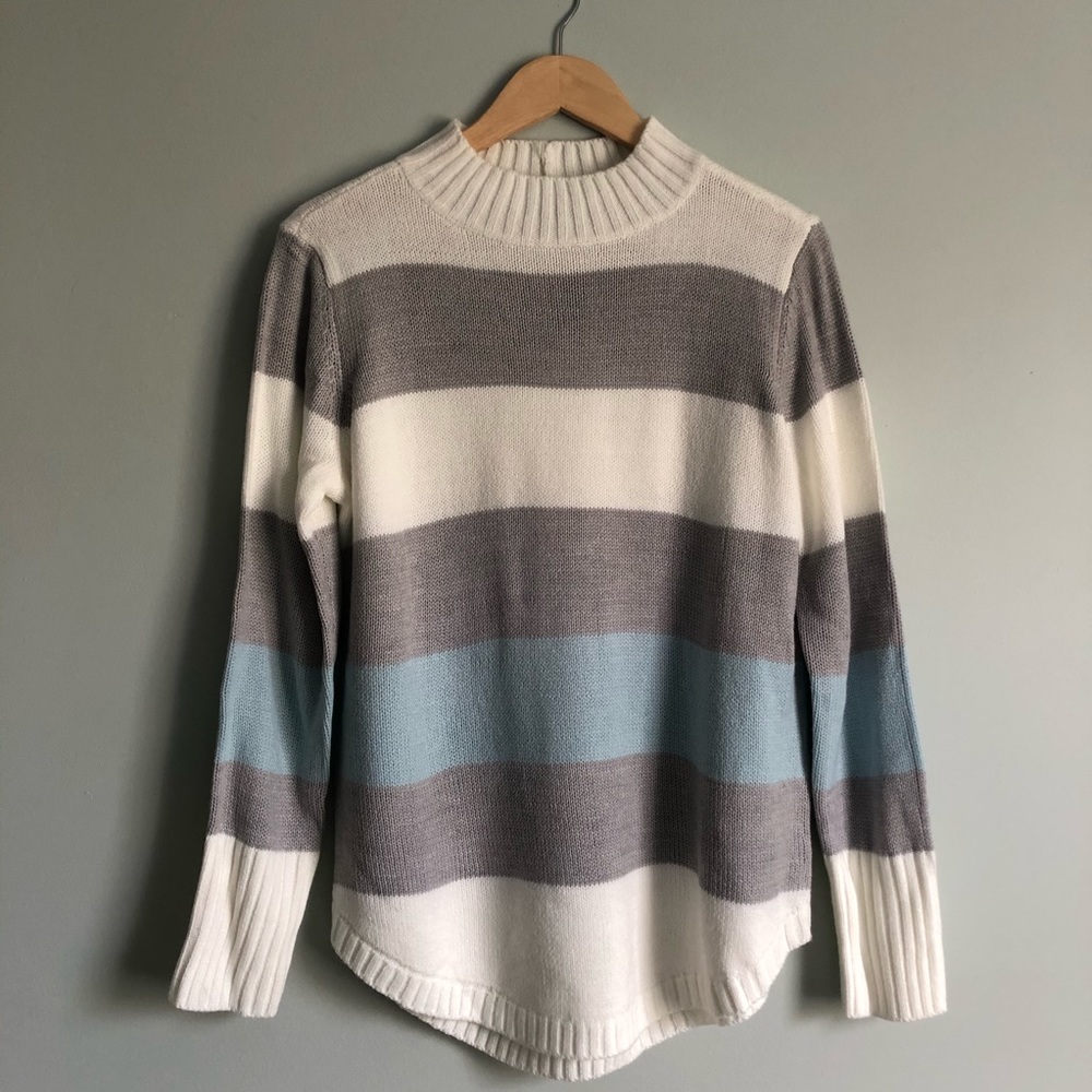 Multicolored Bold Stripe Sweater